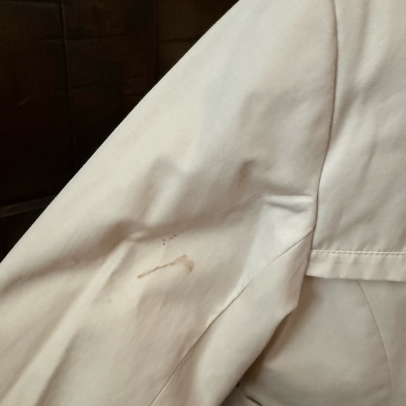 Calvin Klein Beige Double-Breasted Trench Coat - Picture 4 of 6